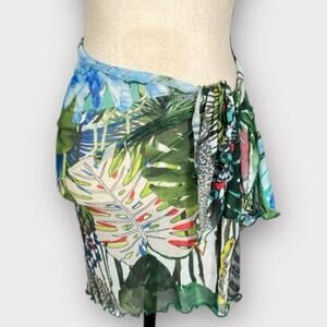 Swiminista x Christian Lacroix Trusty Short Sarong Jardin Exo'Chic One Size NWT